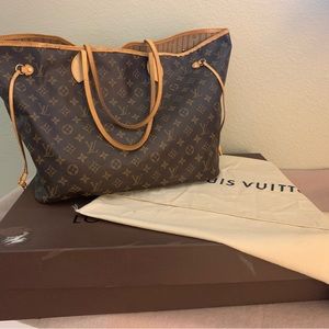 Authentic Louie Vuitton Monogram Neverfull GM